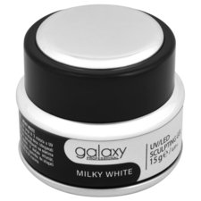 Gradivni gel za nadogradnju noktiju GALAXY LED/UV Milky White 15g